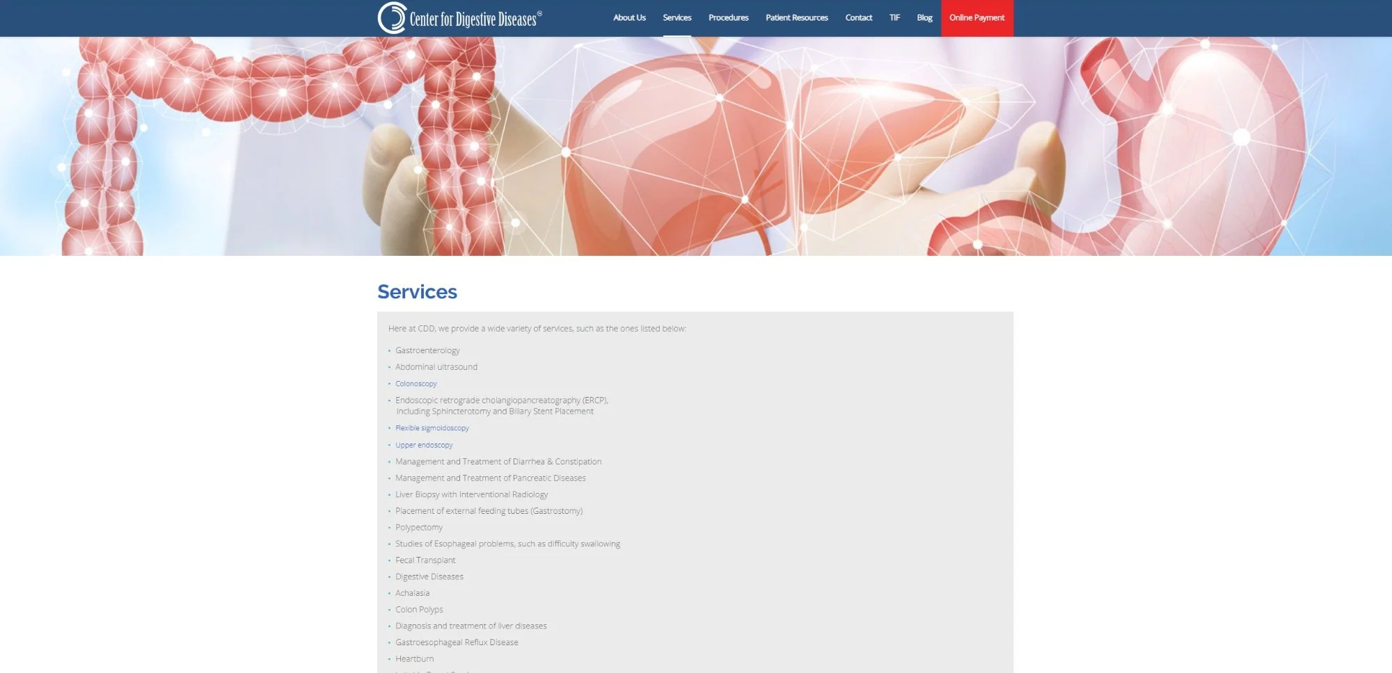 CDD Services page
